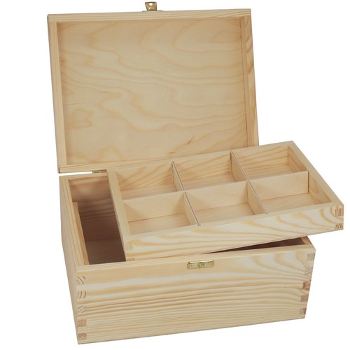 Große holztruhe mit clip - clip,